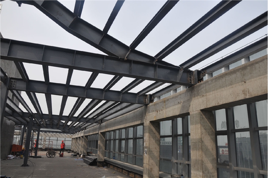 北京房山焊接钢结构工程 钢结构阁楼楼梯制作